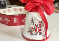 Dolomite Ceramic Christmas Bell