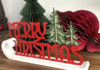 MERRY CHRISTMAS METAL DECOR